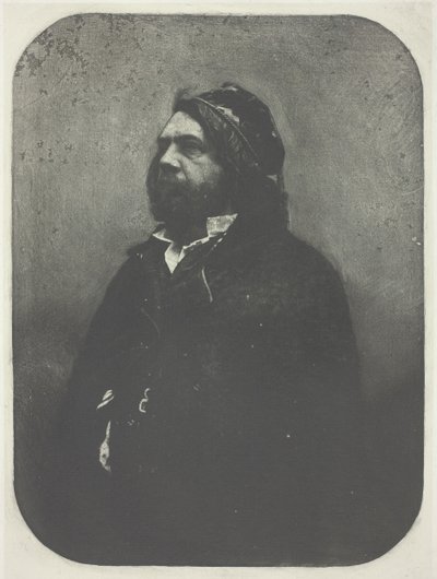Portrait of Theophile Gautier after Nadar, c. 1857, printed 1982 by Charles Nègre