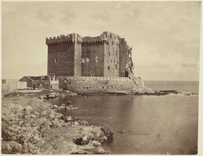 The Castle on the Island of Saint-Honorat, near Cannes by Charles Nègre