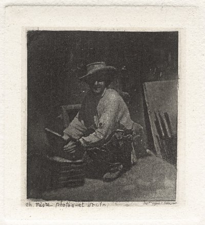 Plate I – The Crouching Mason by Charles Nègre, André Jammes