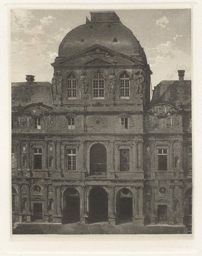 Plate VII – The Louvre, Pavilion of the Clock by Charles Nègre, André Jammes