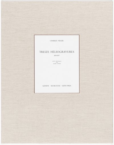 Thirteen Heliogravures by Charles Nègre, André Jammes
