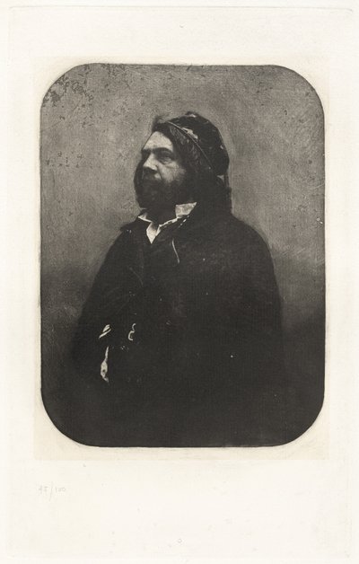 Portrait of Théophile Gautier (Plate VIII) by Charles Nègre, Nadar, André Jammes