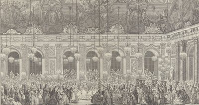 Decoration for a Masked Ball at Versailles by Charles Nicolas Cochin