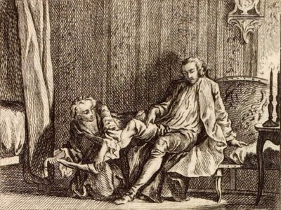 The Amorous Courtesan by Charles Nicolas Cochin