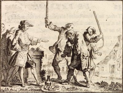 The Peasant Who Offended His Lord by Charles Nicolas Cochin