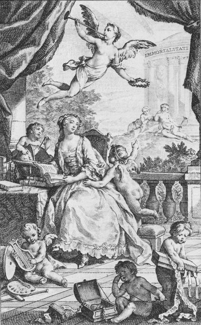 Portrait of Madame de Pompadour, ca. 1745 by Charles Nicolas Cochin