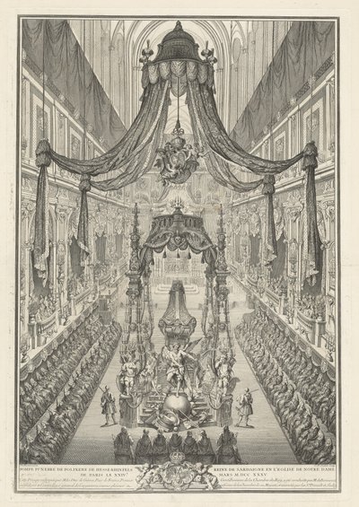 Funeral of Polyxena of Hesse-Rheinfels by Charles Nicolas Cochin I