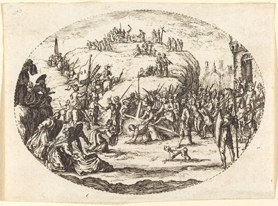 The Small Carrying of the Cross by Charles Nicolas Cochin I after Jacques Callot
