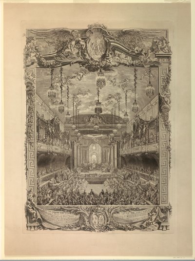 Decoration of the Theater Hall by Charles Nicolas Cochin the younger