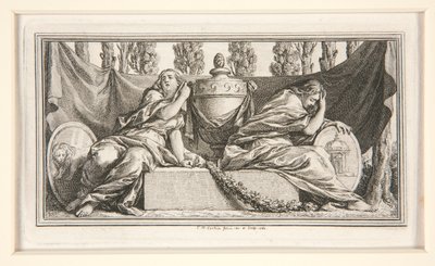 Funeral Vignette for Mme. de France, Duchess of Parma by Charles Nicolas Cochin the younger