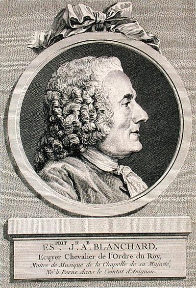 Esprit Joseph Antoine Blanchard, engraved by Augustin de Saint-Aubin, 1767 by Charles Nicolas II (after) Cochin