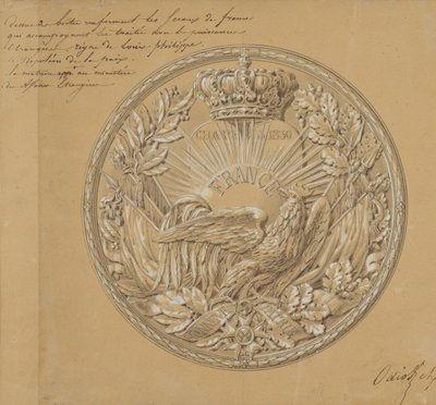 Design for the Medal to Commemorate the Charter of 1830 by Charles Nicolas Odiot
