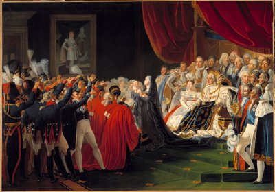 The Duchess of Berry Presenting Her Son the Duke of Bordeaux to the People and the Army by Charles Nicolas Raphael Lafond