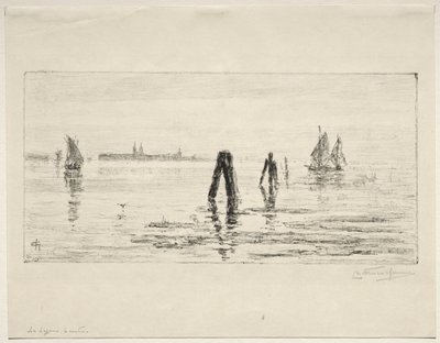 Lagoon, Morning by Charles Nicolas Storm van 