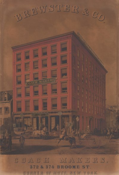 Brewster & Co. Coach Makers, 372 & 374 Broome St. by Charles Parsons