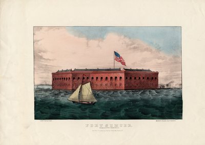 Fort Sumter: Charleston Harbor, S.C., pub. by Currier and Ives, c.1861 by Charles Parsons