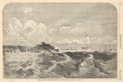 The Gale of February Tenth in New York Bay by Charles Parsons