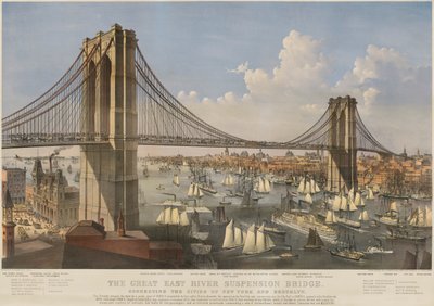 The Great East River Suspension Bridge: Connecting the Cities of New York and Brooklyn by Charles Parsons