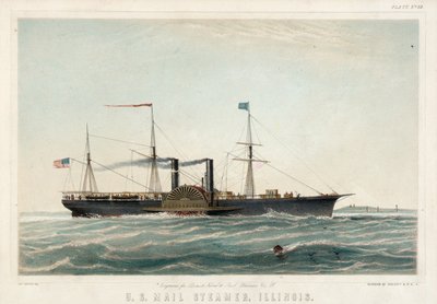 U.S. Mail Steamer, Illinois by Charles Parsons