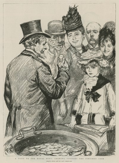 A Visit to the Royal Mint; Showing Visitors the Finished Coin by Charles Paul Renouard