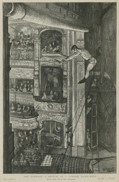The Gymnast: a sketch at a London Music Hall by Charles Paul Renouard