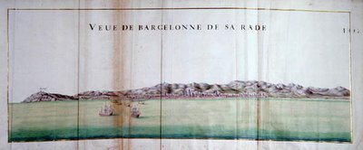 View of Barcelona and Its Port by Charles Pene