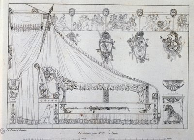 Bed made for Mr T from Paris by Charles Percier