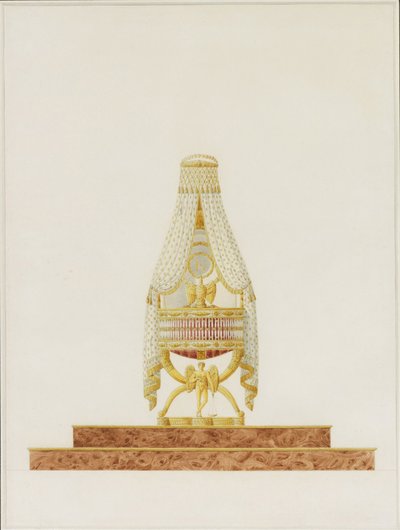 Design of the Bassinet for His Majesty the King of Rome by Charles Percier