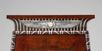 Detail of a Coin Cabinet Ornamented with Silver Egyptian Emblems by Charles Percier