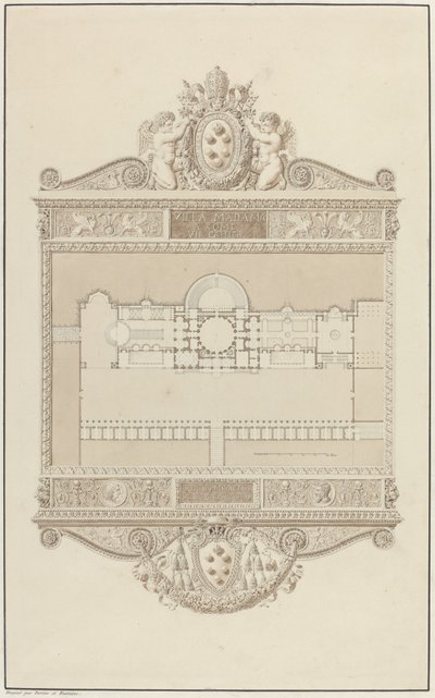 Villa Madama in Rome by Charles Percier and Pierre François Léonard Fontaine