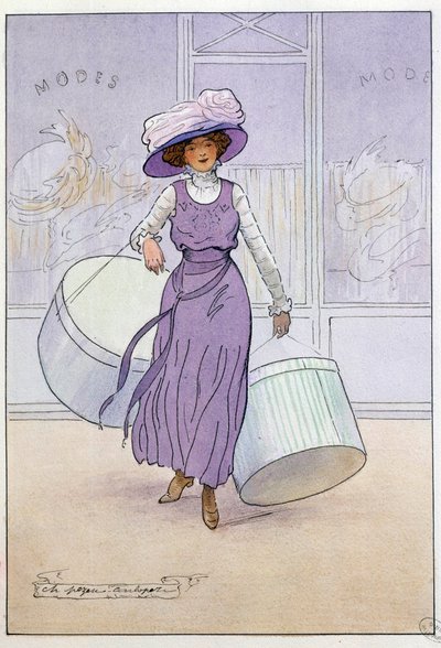 Small Metiers of Paris: The Modist by Charles Pezeu dit Carlopez by Charles Pezeu Carlopez