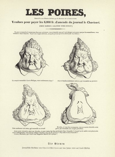 Caricature of King Louis Philippe I of France by Charles Philipon