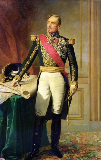 French marshal Armand Jacques Achille Leroy de Saint Arnaud (1796-1854) by Charles Philippe Lariviere