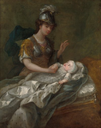 Princess Augusta as a Baby, with Britannia by Charles Philips