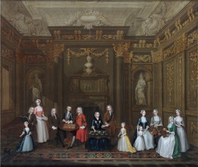 A Tea Party at The Countess of Portland’s by Charles Phillips