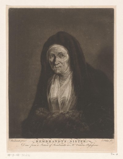 Portrait of an Unknown Old Woman by Charles Phillips