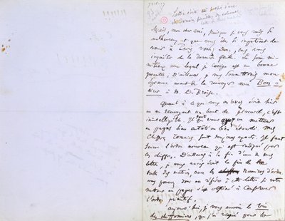 2nd Page of a Letter to Baudelaire