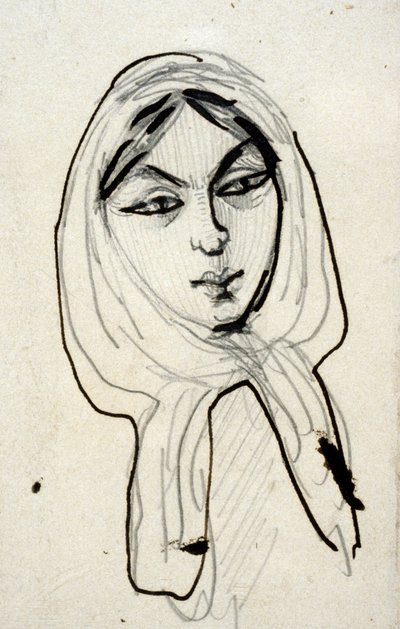 Portrait of Jeanne Duval by Charles Pierre Baudelaire
