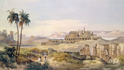 View of the Ruins of Karnak in Egypt by Charles Pierron