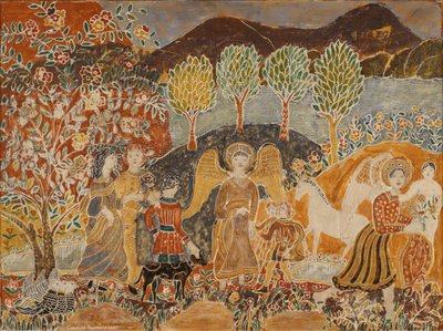 Angels in a Landscape by Charles Prendergast