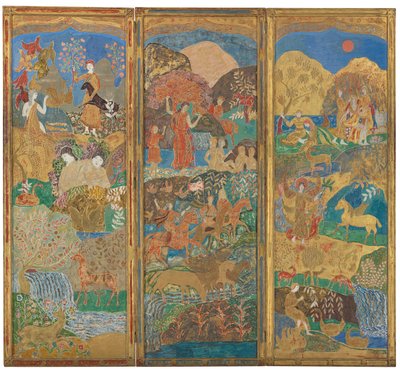 Three-Panel Screen, c.1916-17 by Charles Prendergast