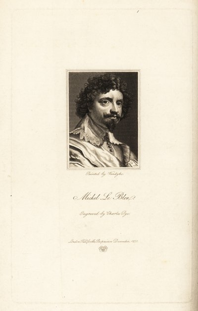Portrait of Michel le Blon by Charles Pye