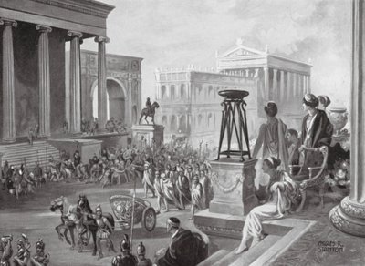 The Achaean Leaders Carried to Rome, BC 167 by Charles Rebel Stanton