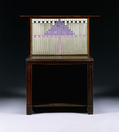 A writing cabinet designed for Walter W. Blackie Esq., Hill House, Edinburgh by Charles Rennie Mackintosh