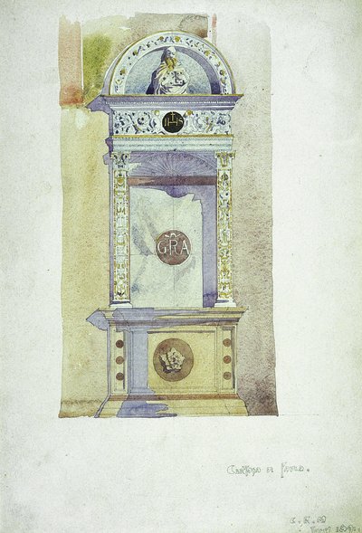 Certosa di Pavia, Memorial, 1891 by Charles Rennie Mackintosh