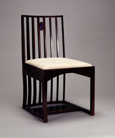 Chair in the Drawing Room, HousHill, Glasgow, 1904 by Charles Rennie Mackintosh