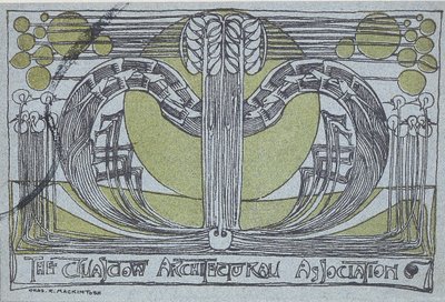 Conversazione Programme for the Glasgow Architectural Association, 1894 by Charles Rennie Mackintosh
