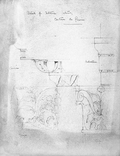 Details of Entrance Gateway, Certosa di Pavia, 1891 by Charles Rennie Mackintosh