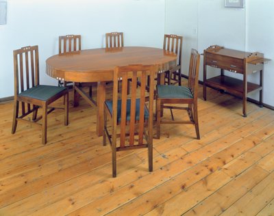 Dining room suite, c.1918-19 by Charles Rennie Mackintosh