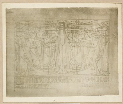 Diploma of Honour, designed for the Glasgow School of Art Club, 1894-95 by Charles Rennie Mackintosh